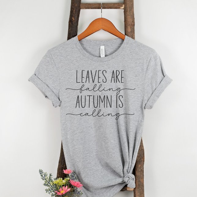 T-shirt Les feuilles tombent l'automne et appellent la cit (Créateur téléchargé)