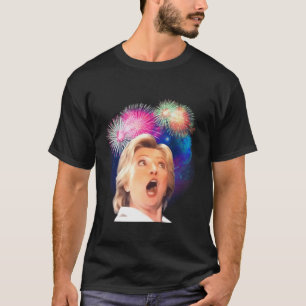 T-shirt Les feux d'artifice d'Hillary Clinton 'Beaucoup Wo