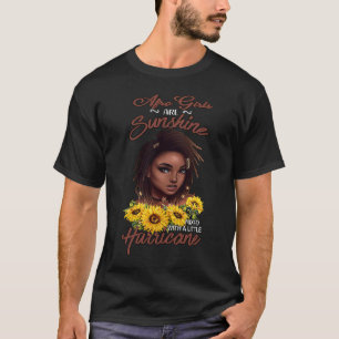 T-shirt Les Filles Afro Sont Brillantes Mélangées Avec Un 