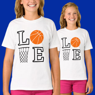 T-shirt Les Filles Aiment Basketball, Joueur De Basketball