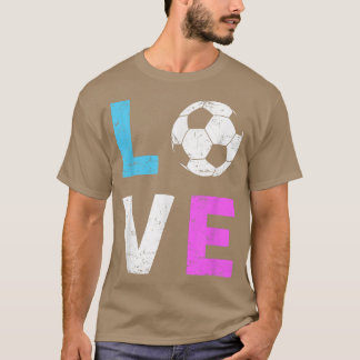 T-shirt Les filles aiment le football J'aime le football C