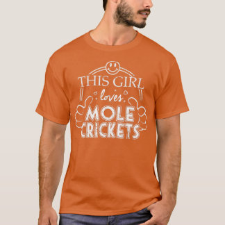 T-shirt Les filles aiment les crickets de taule élever des