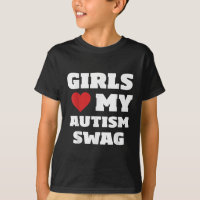 Les Filles Aiment Mon Autisme Swag Funny Autistic