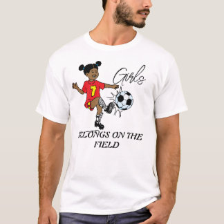 T-shirt Les filles appartiennent sur le terrain
