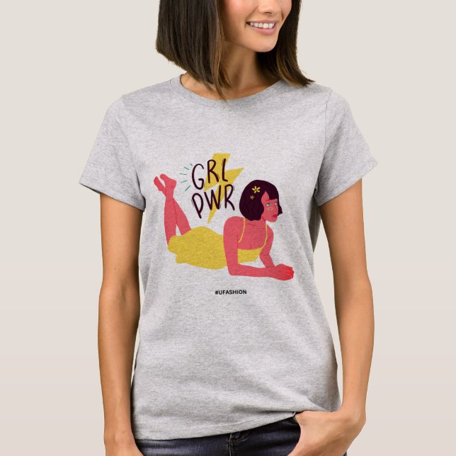 T-shirt "Les filles autonomisées : libérer le pouvoir" (Devant)