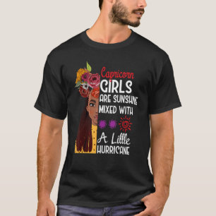 T-shirt Les Filles Capricornes Sont Brillantes Mélangées A