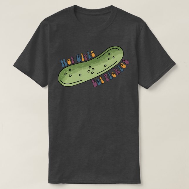 T-shirt Les Filles Chaudes Mangent Des Poches (Design devant)