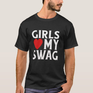 T-shirt Les filles Coeur Mon Swag