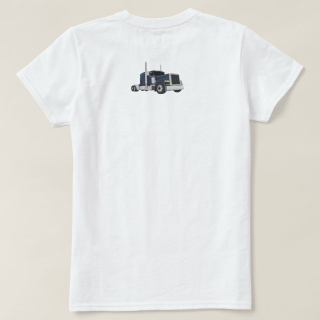 T-shirt Les filles conduisent de gros camions (Design dos)