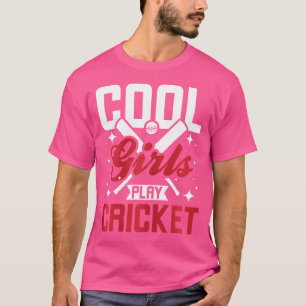T-shirt Les filles cool jouent au cricket