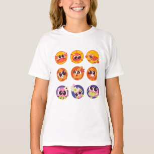 T-shirt Les filles de l'équipe des mignonnes tropicales Ka