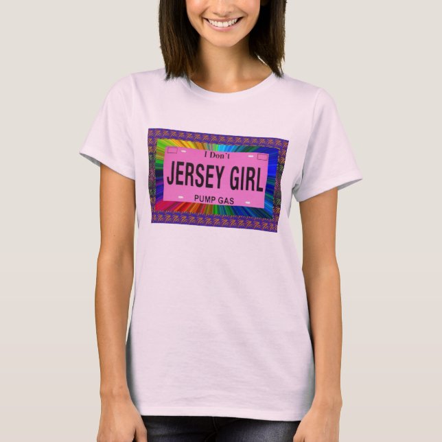 T-shirt Les filles de New Jersey ne pompent pas le gaz (Devant)