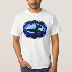 T-shirt Les filles de surfer deviennent humides