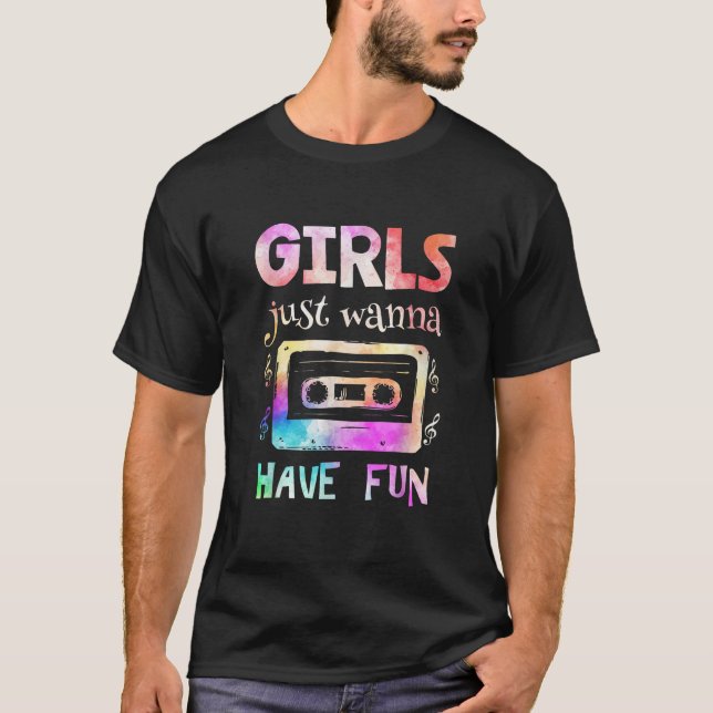 T-shirt Les filles des années 80 veulent juste avoir une f (Devant)