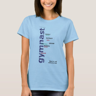 T-shirt Les filles des femmes de gymnaste inversées