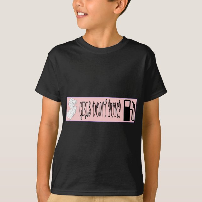 T-shirt Les filles du Jersey ne pompent pas le gaz (Devant)