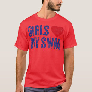 T-shirt Les filles en détresse aiment mon sac