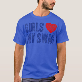 T-shirt Les filles en détresse aiment mon sac