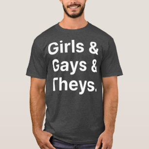 T-shirt Les filles gays et leur LGBT drôle Humour Enby