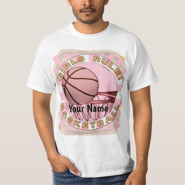 T-shirt Les filles gouvernent le basket-ball (Devant)