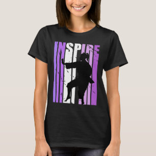 T-shirt Les filles inspirent Karate Coach Anniversaire Coa