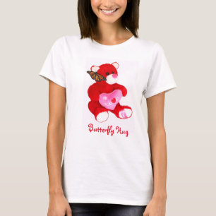 T-shirt Les filles, les papillons et les oursons vont ense