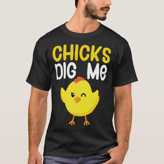 T-shirt Les filles me creusent (Devant)