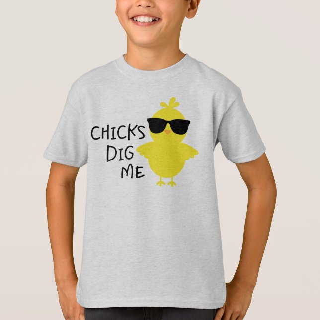 T-shirt Les filles me creusent les garçons Pâques (Devant)