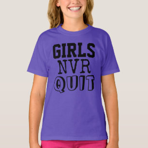T-shirt Les filles n'abandonnent jamais le Débardeur perso