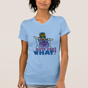 T-shirt  Les filles ne peuvent quoi ? Les Filles Jouant Au
