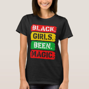 T-shirt Les filles noires ont été la reine afro-américaine