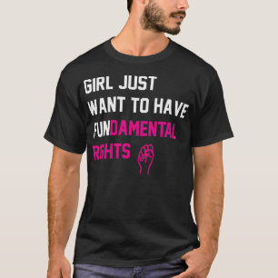 T-shirt Les Filles Officielles De Cyndi Lauper Voulaient J