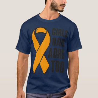 T-shirt Les Filles Ont Ajouté À La Sensibilisation Neurodi