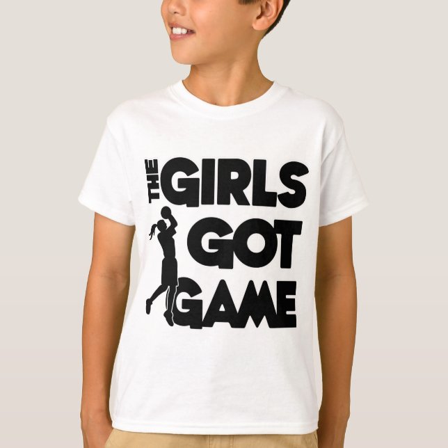 T-shirt Les filles ont obtenu le jeu, noir (Devant)