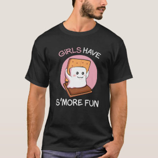 T-shirt Les Filles Ont Plus Amusant Camping Camper Glampin