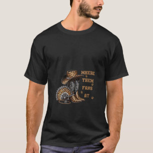 T-shirt Les Filles Où Ils Fans À Leopard Boots Cowgirl Nou