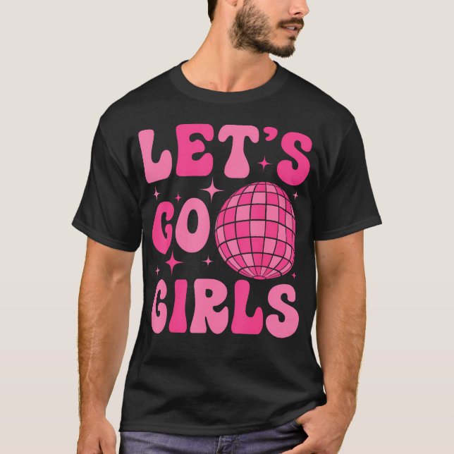 T-shirt  Les Filles Partent l'escouade de la mariée Disco  (Devant)