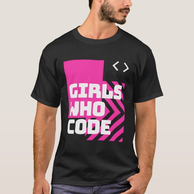T-shirt Les Filles Qui Codent Comme Une Fille Programmeuse (Devant)