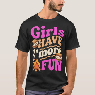 T-shirt Les Filles S'amusent Plus Au Camping Professeurs E