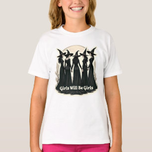 T-shirt Les filles seront les filles (thème de l'halloween