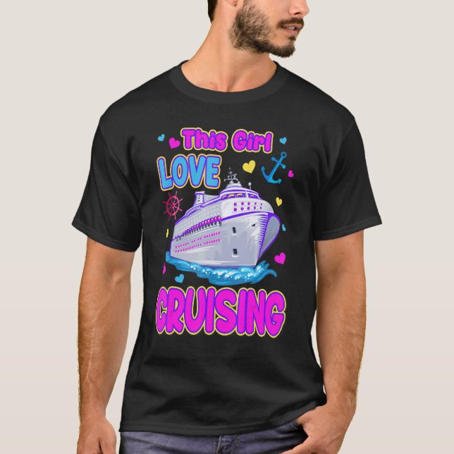 T-shirt Les filles sont parties croisière croisière Vacanc (Devant)
