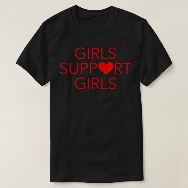 T-shirt Les filles soutiennent les filles  (Design devant)