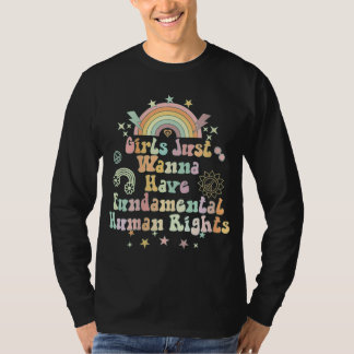T-shirt Les filles veulent juste avoir des droits fondamen