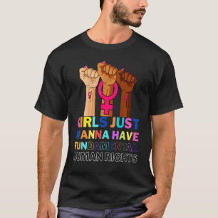 T-shirt Les Filles Veulent Juste Avoir Des Droits Fondamen