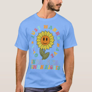 T-shirt Les filles veulent juste avoir des droits fondamen