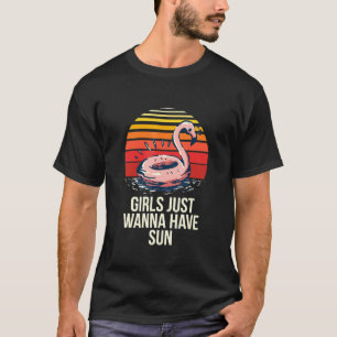 T-shirt Les Filles Veux Juste Avoir Soleil Tropical Beach 
