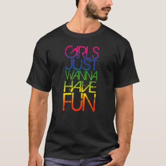T-shirt Les Filles Voulaient Juste Avoir Amusant Cool Des