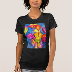 T-shirt Les fines aquarelles des lanternes chinoises