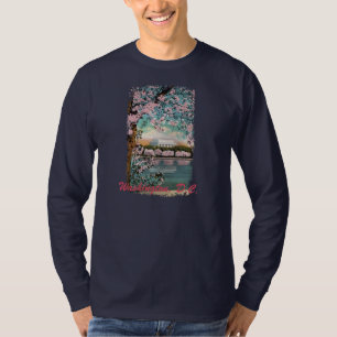 T-shirt Les fleurs de cerisier ont peint la chemise des