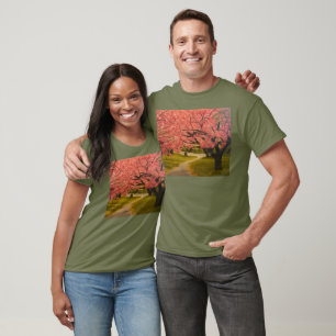 T-shirt Les fleurs de cerisiers au printemps, par Gary Pol